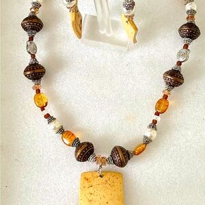 1980s vintage necklace and earrings.